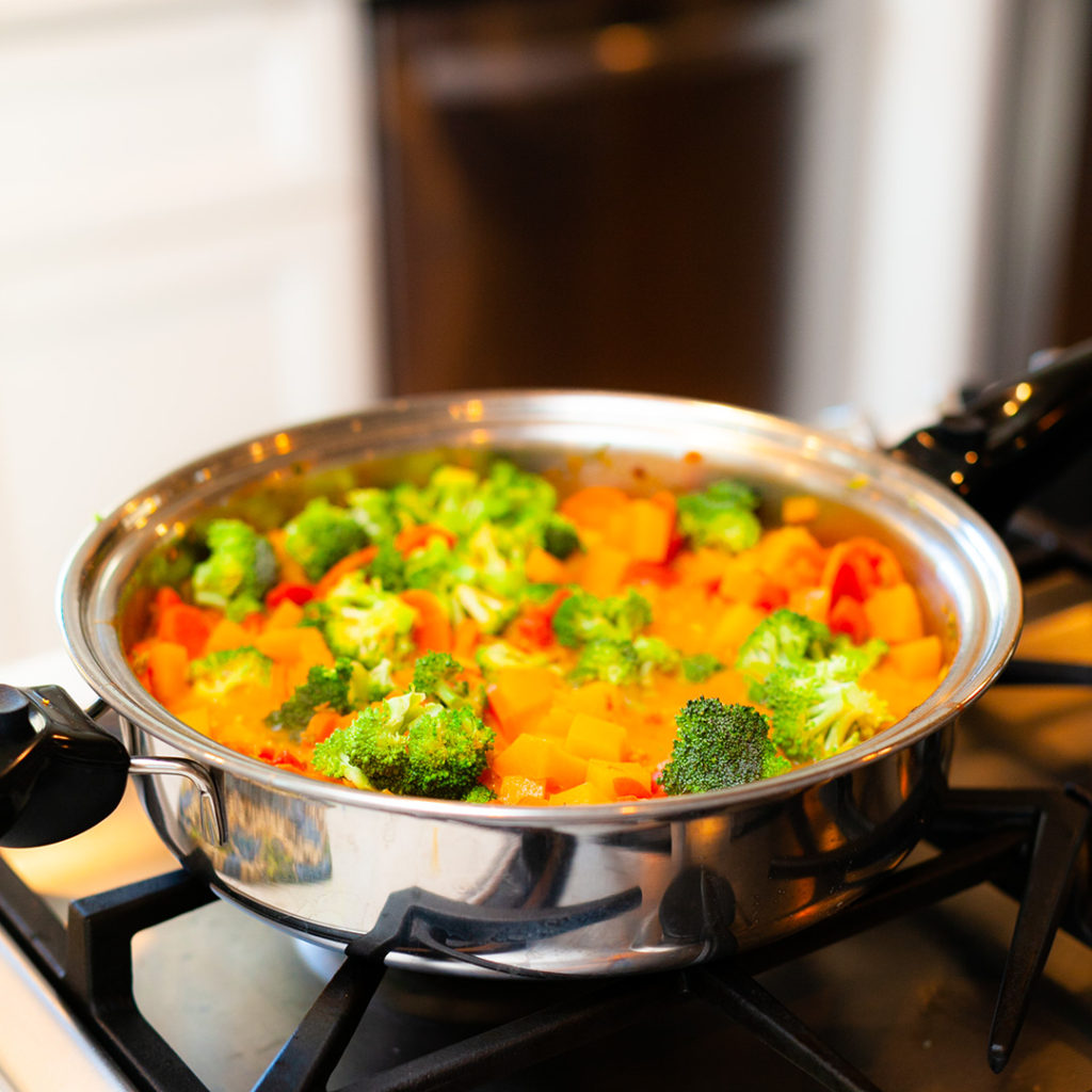 healthy vegetable curry that is dairy and gluten free