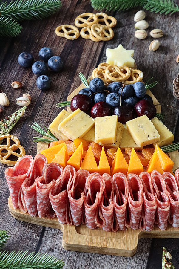 Christmas tree charcuterie board